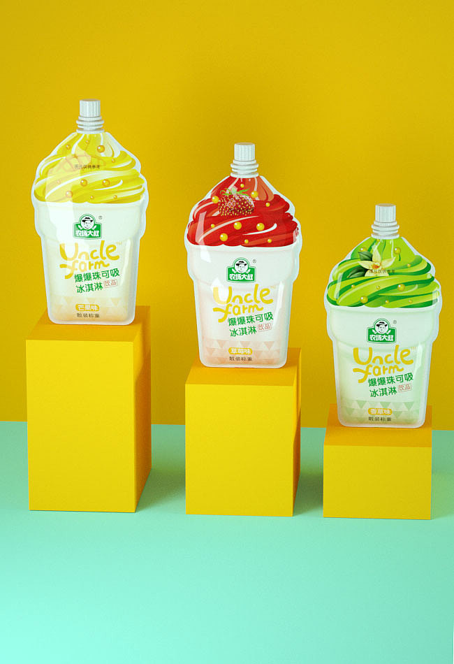农场大叔冰淇淋饮料包装设计（图ZMzIxNDYzNzY4） - 其他 - 站酷设计师老顽童设计原创素材 - 站酷ZCOOL