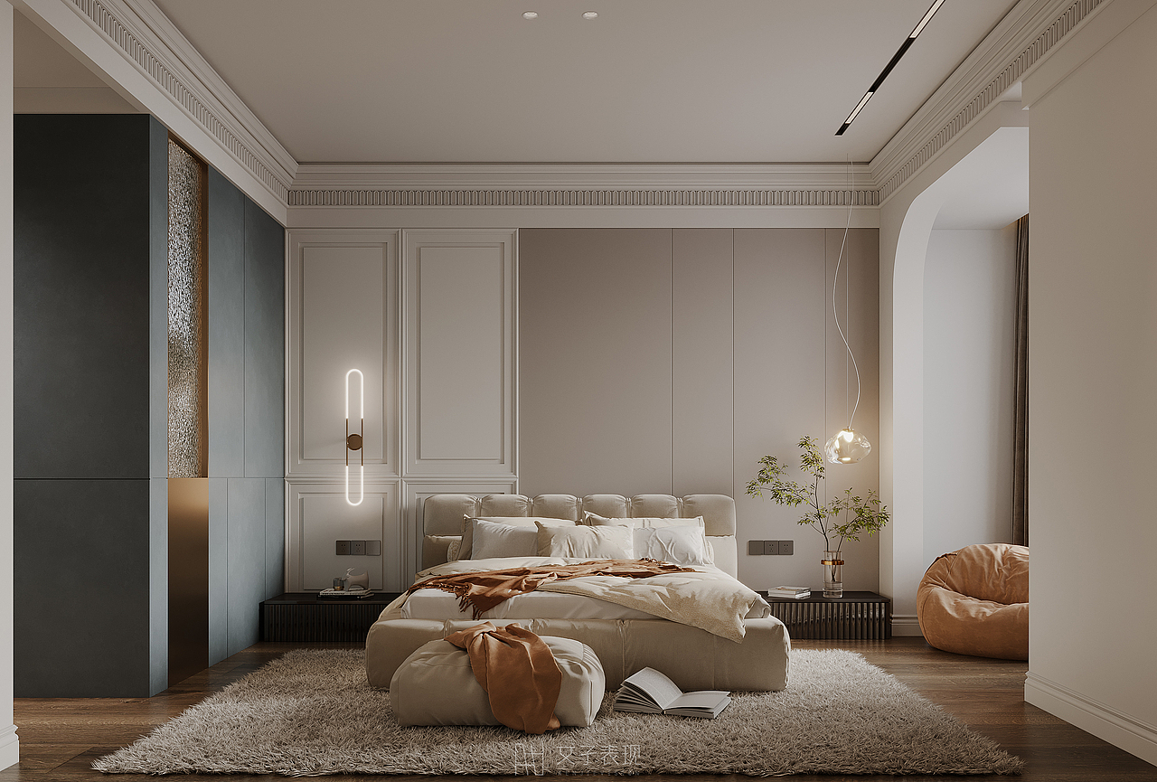 现代法式（图ZMzcwNDg0ODgw） - 家装设计 - 站酷设计师文孑表现原创素材 - 站酷ZCOOL