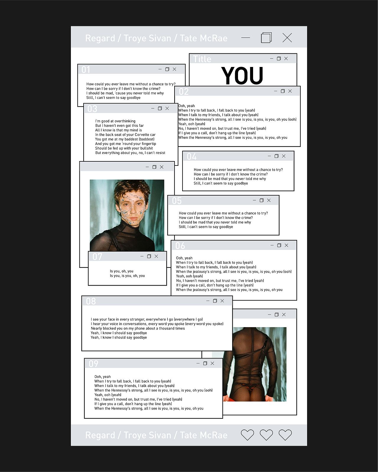 TROYE SIVAN歌曲海报（图ZMzE5ODMxMDEy） - 海报 - 站酷设计师单影D_Y原创素材 - 站酷ZCOOL