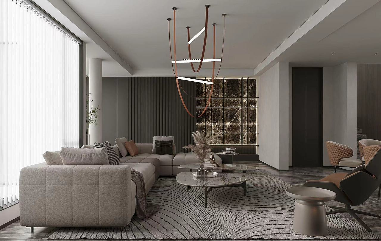 现代极简|奶油|克莱因蓝|重奢|法式奶油|侘寂（图ZMzE5MjA4NzE2） - 建筑/空间 - 站酷设计师一心只为做图人原创素材 - 站酷ZCOOL