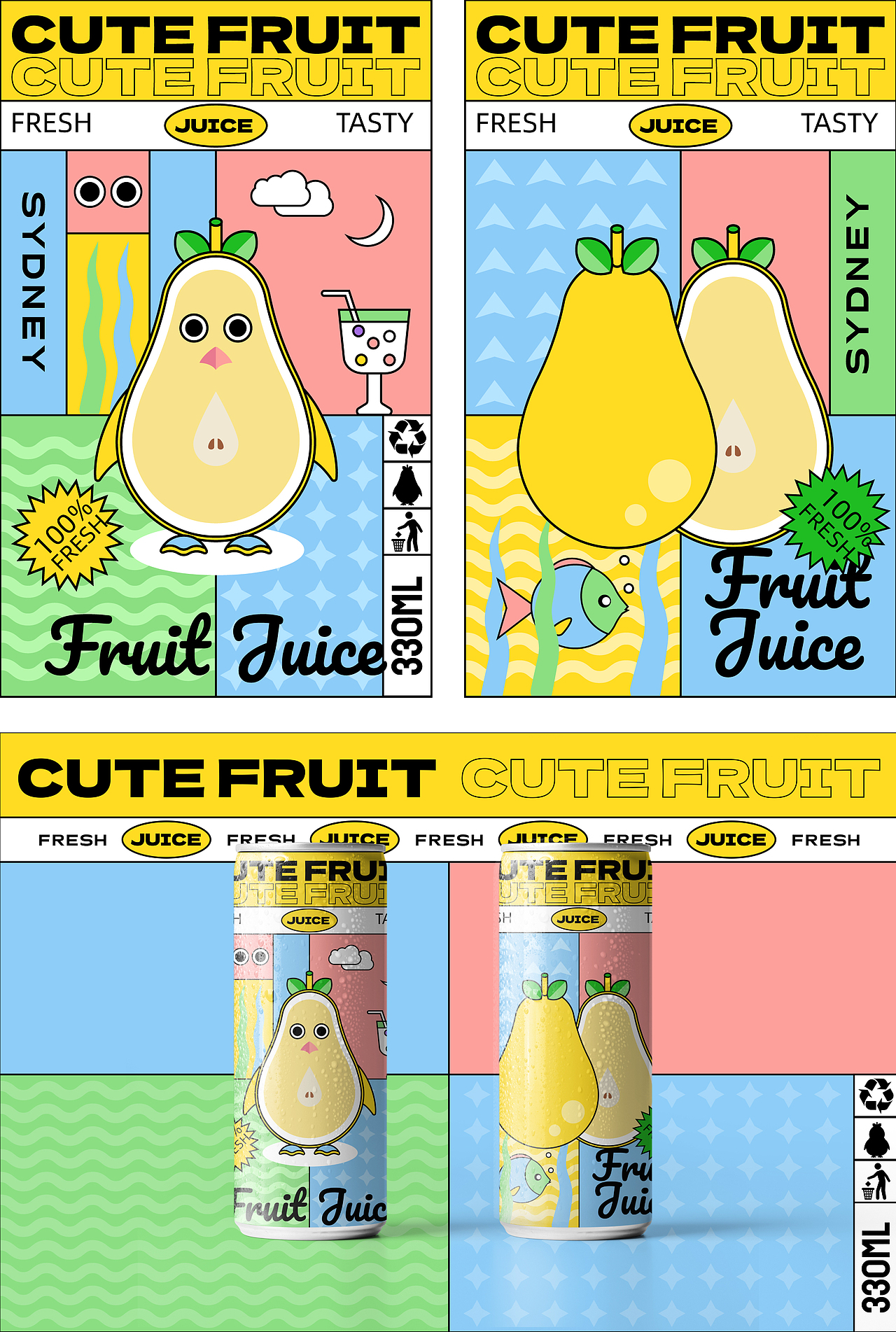 不一样的水果饮品包装。（图ZMzI1NTE2Mjky） - 商业插画 - 站酷设计师碎记原创素材 - 站酷ZCOOL