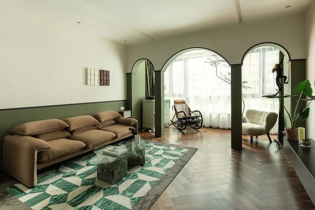 95后夫妻改造150㎡婚房，真的“太会装”了！（图ZMzEyMTcyMzI4） - 家装设计 - 站酷设计师峰光无限装饰原创素材 - 站酷ZCOOL