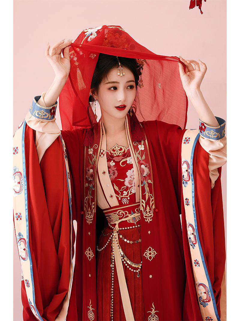 汉服设计|良辰 婚服 宋制婚服华丽款（图ZMzQxNzI3NzEy） - 传统/民族服饰 - 站酷设计师一斤的汉服世界原创素材 - 站酷ZCOOL