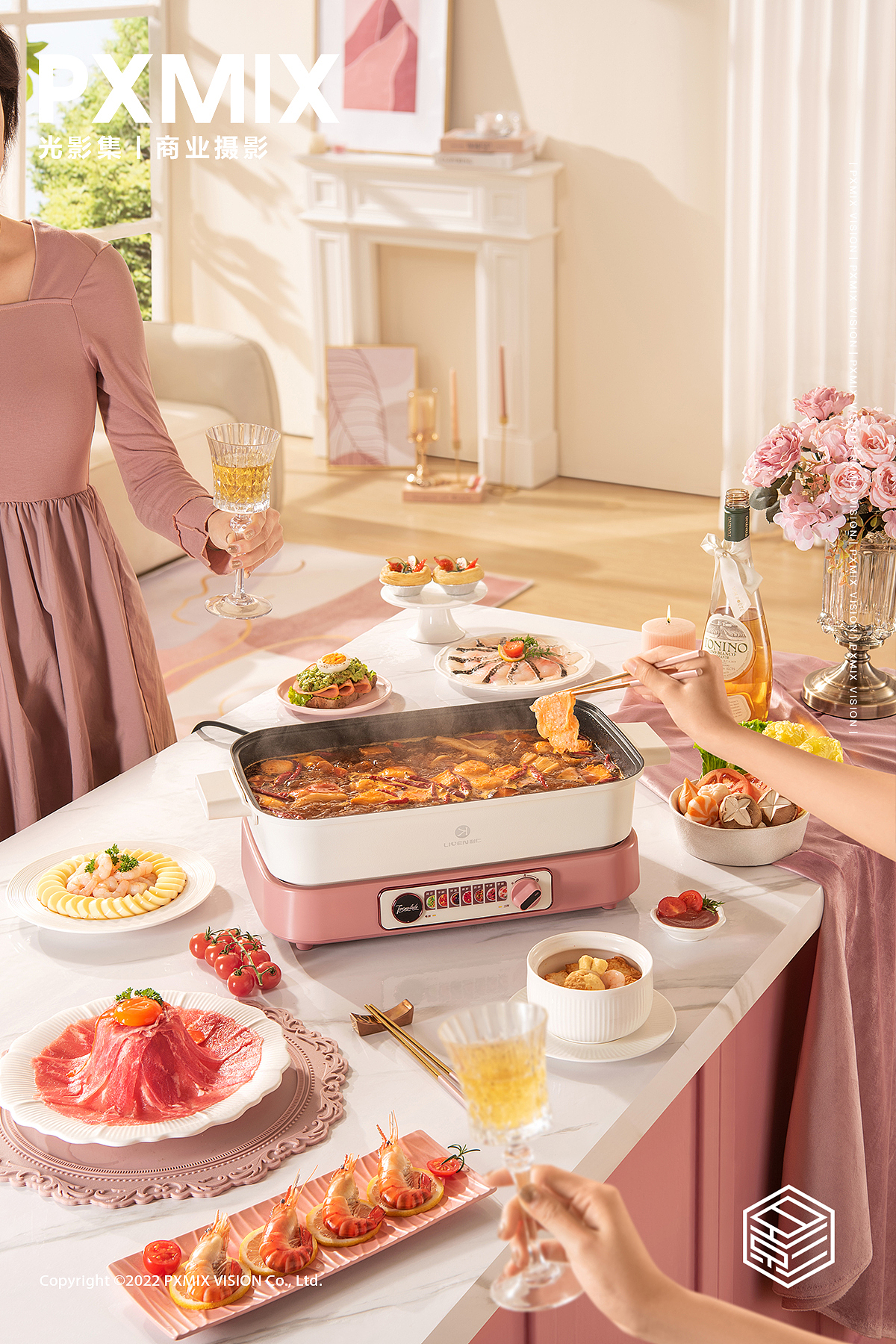小家电摄影丨利仁 电火锅 x 光影集PXMIX（图ZMzYwNTQ5Njgw） - 产品摄影 - 站酷设计师光影集原创素材 - 站酷ZCOOL