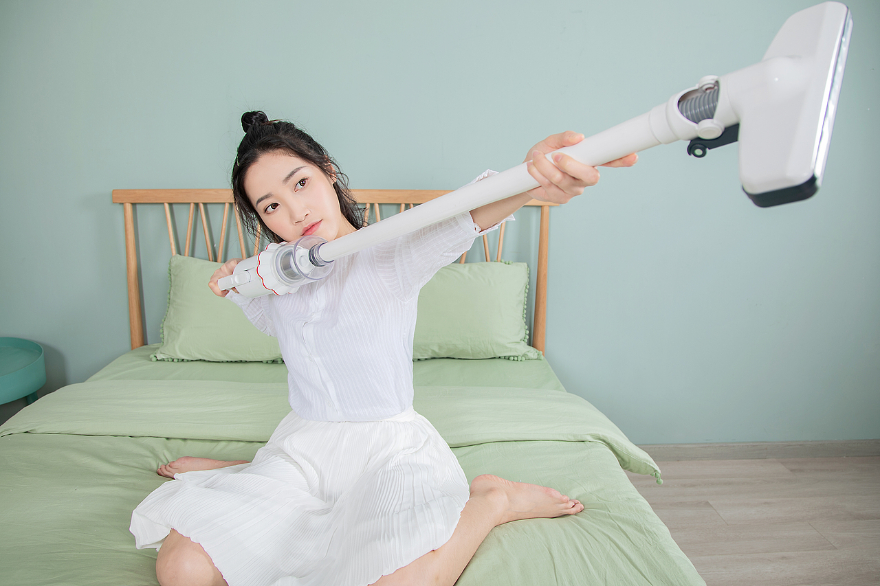 喜人品牌吸尘器模特拍摄评测视频主图视频详情页