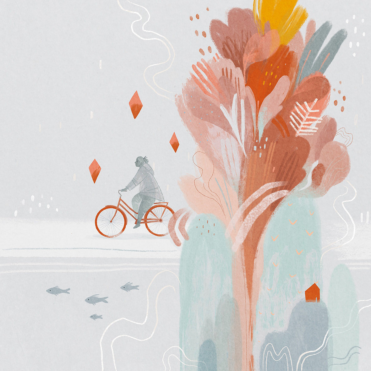 想出去走走（插画）（图ZMzAxMDI2MDg4） - 创作习作 - 站酷设计师南方有树原创素材 - 站酷ZCOOL