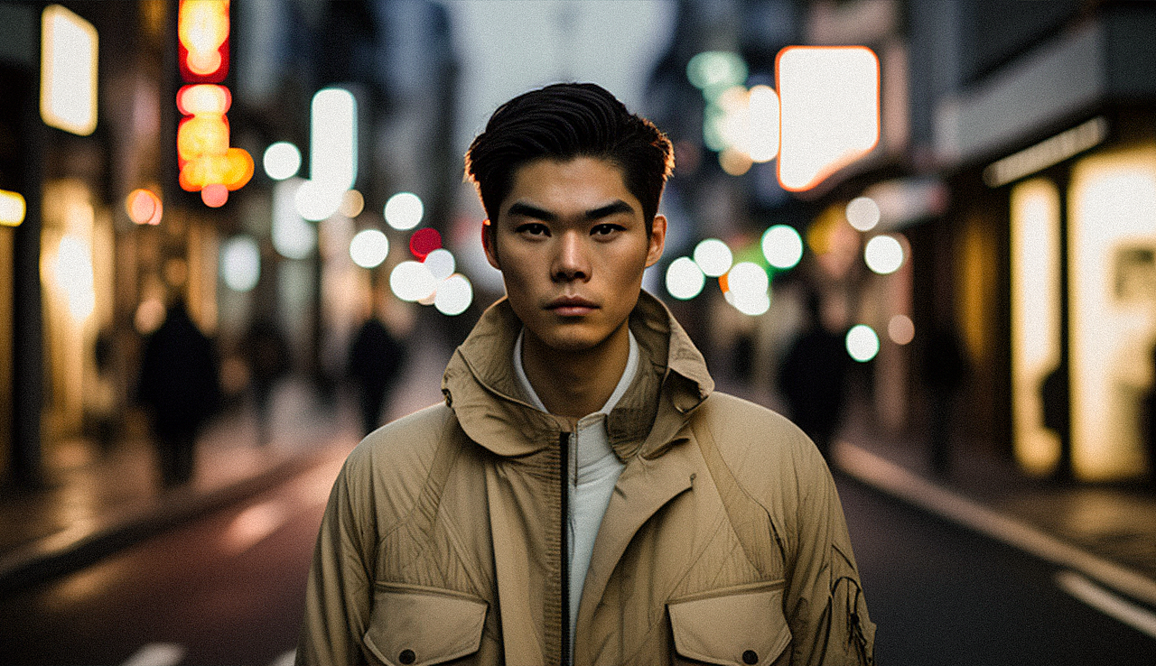 Midjourney AI"摄影作品" 日本街头云扫街