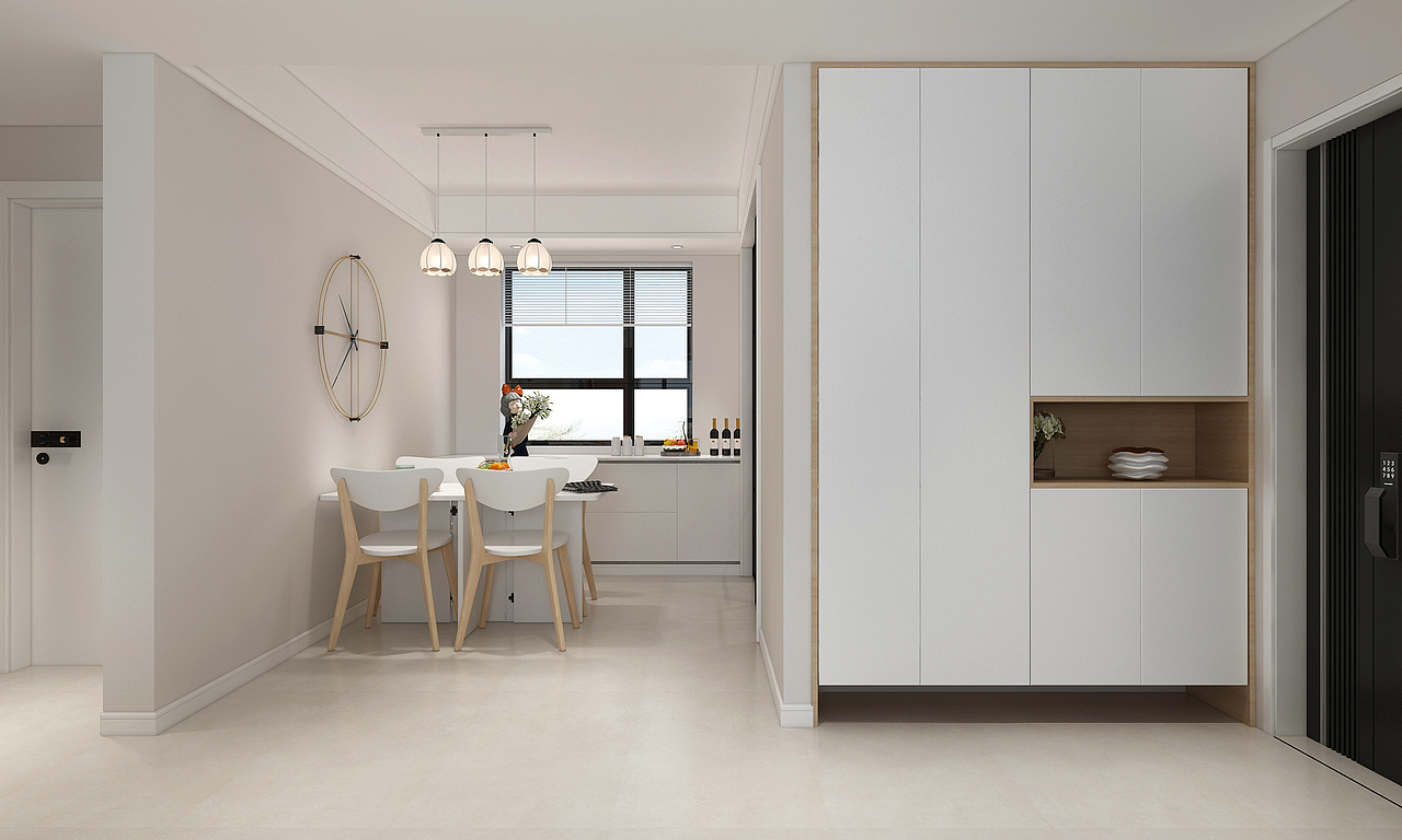 北欧小雅居3室一厅一厨一卫南北通透106户型