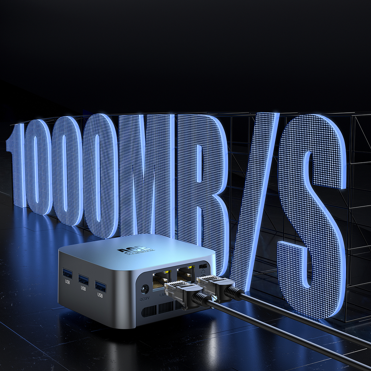 Mini PC迷你PC桌面电脑主机产品渲染选集3