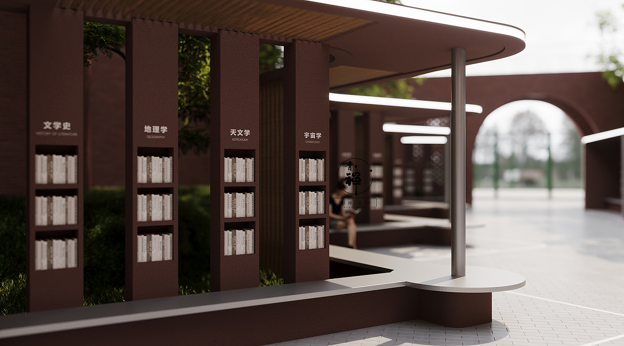 某学校户外活动区（图ZMzQzNjQ0MjYw） - 商业空间设计 - 站酷设计师Li长官展厅设计原创素材 - 站酷ZCOOL