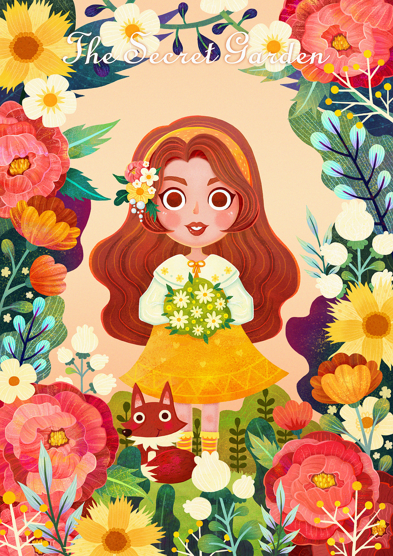 秘密花园系列插画——成长快乐