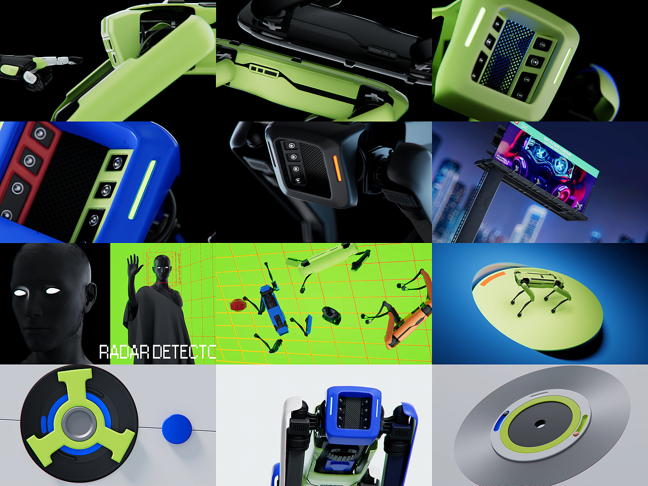 C4D动态学员亦-机械狗动态练习