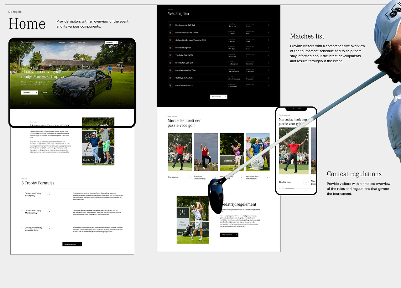 Mercedes Trophy-梅赛德斯杯高尔夫球赛网站改版升级