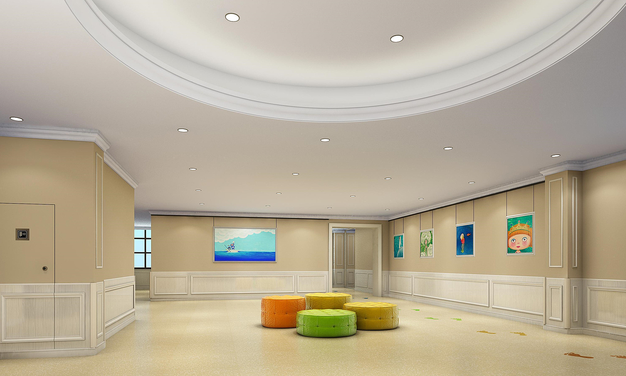 【筑界设计】青岛幼儿园简约法式（图ZMzEzNTM4OTUy） - 其他空间 - 站酷设计师筑界设计原创素材 - 站酷ZCOOL