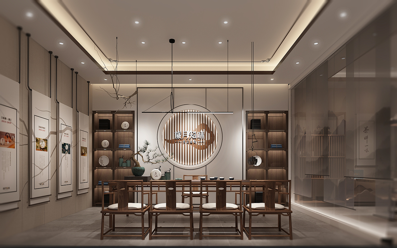 茶葉店設(shè)計(jì)-歲月知味（圖ZMzI4OTMxNDky） - 商業(yè)空間設(shè)計(jì) - 站酷設(shè)計(jì)師Mankitmmm原創(chuàng)素材 - 站酷ZCOOL