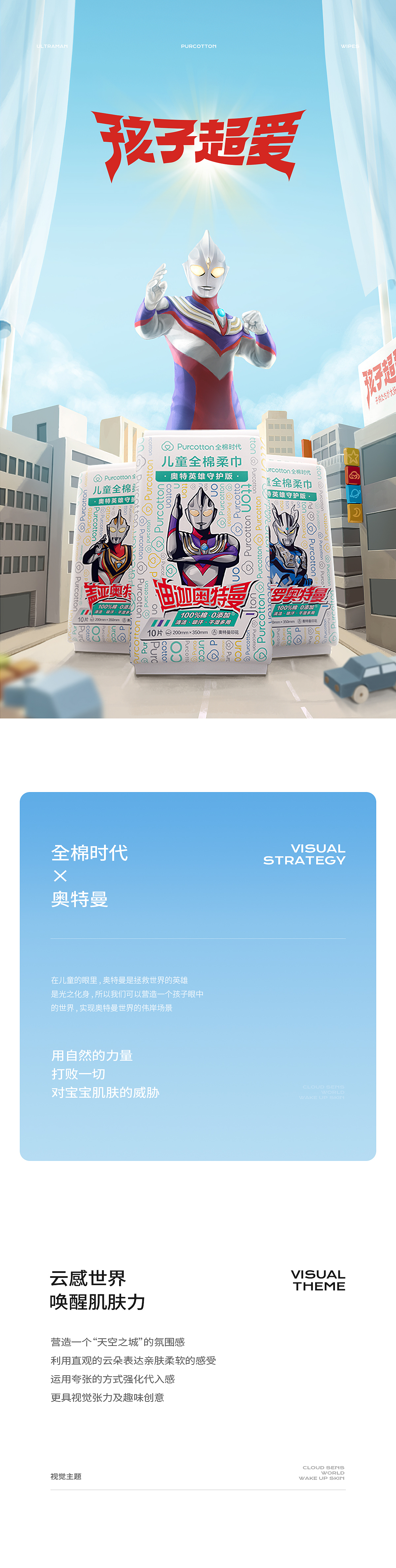 全棉时代奥特曼联名新视觉打造 ✖ 西九里颜究社