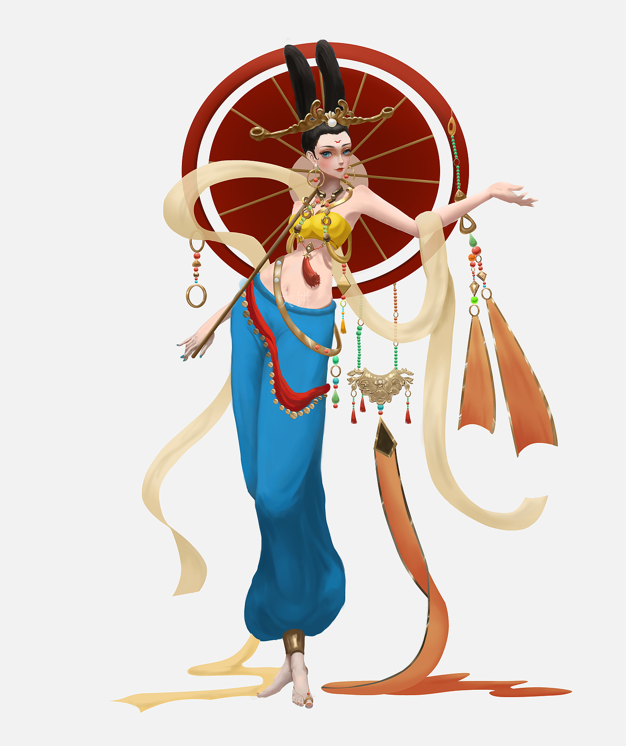 敦煌-飞天仙女-角色设计