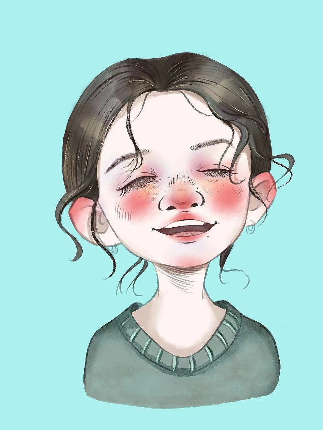 人物头像卡通画-可爱儿童头像画（图ZMjk4MjU0ODQ0） - 艺术插画 - 站酷设计师吃葡萄说榴莲原创素材 - 站酷ZCOOL