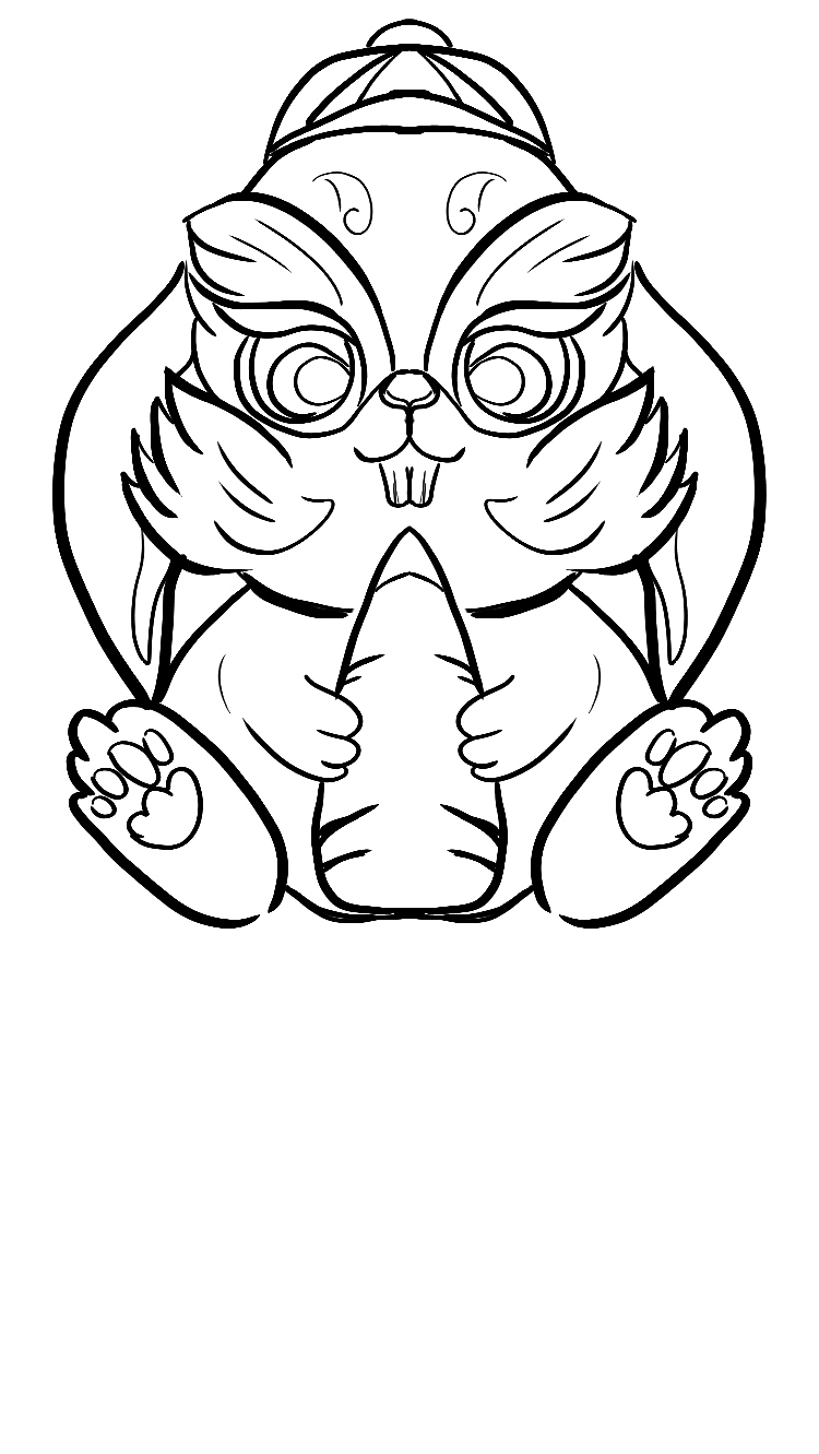 兔年手绘海报（图ZMzE2MTYyNzc2） - 创作习作 - 站酷设计师190Grace原创素材 - 站酷ZCOOL