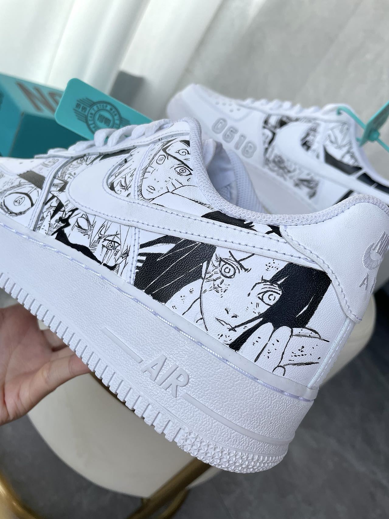 火影忍者 x 手绘鞋 | 火影忍者漫改空军一号