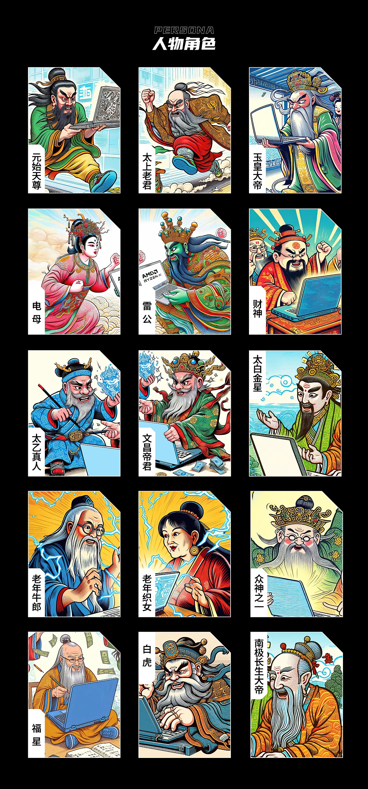 天界要热闹了【AMD穿越到天界，让神仙热闹非凡】（图ZMzU4NzY0MjIw） - AI作品 - 站酷设计师ClarkeNO.749原创素材 - 站酷ZCOOL