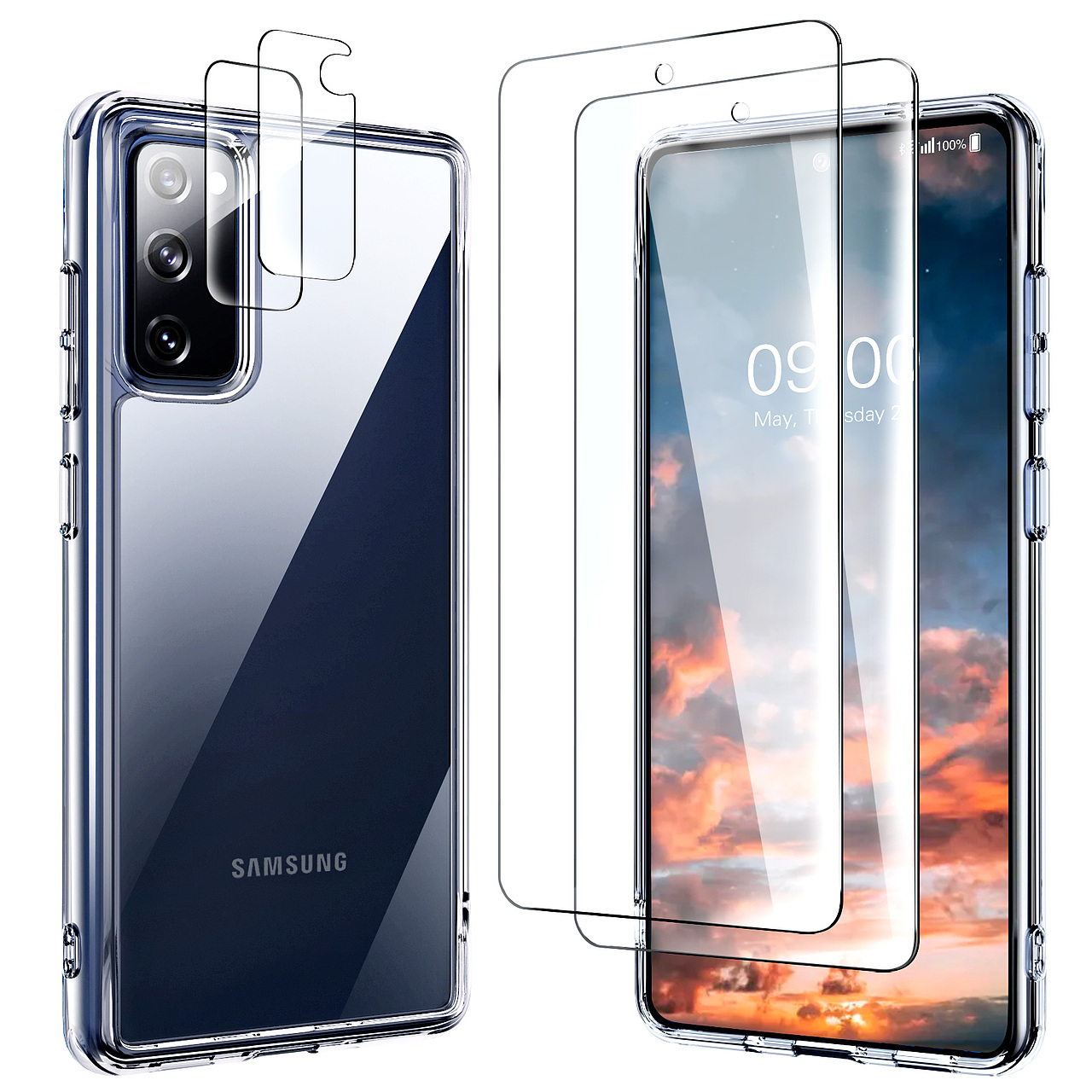 透明手机壳案例 渲染 亚马逊套图案例