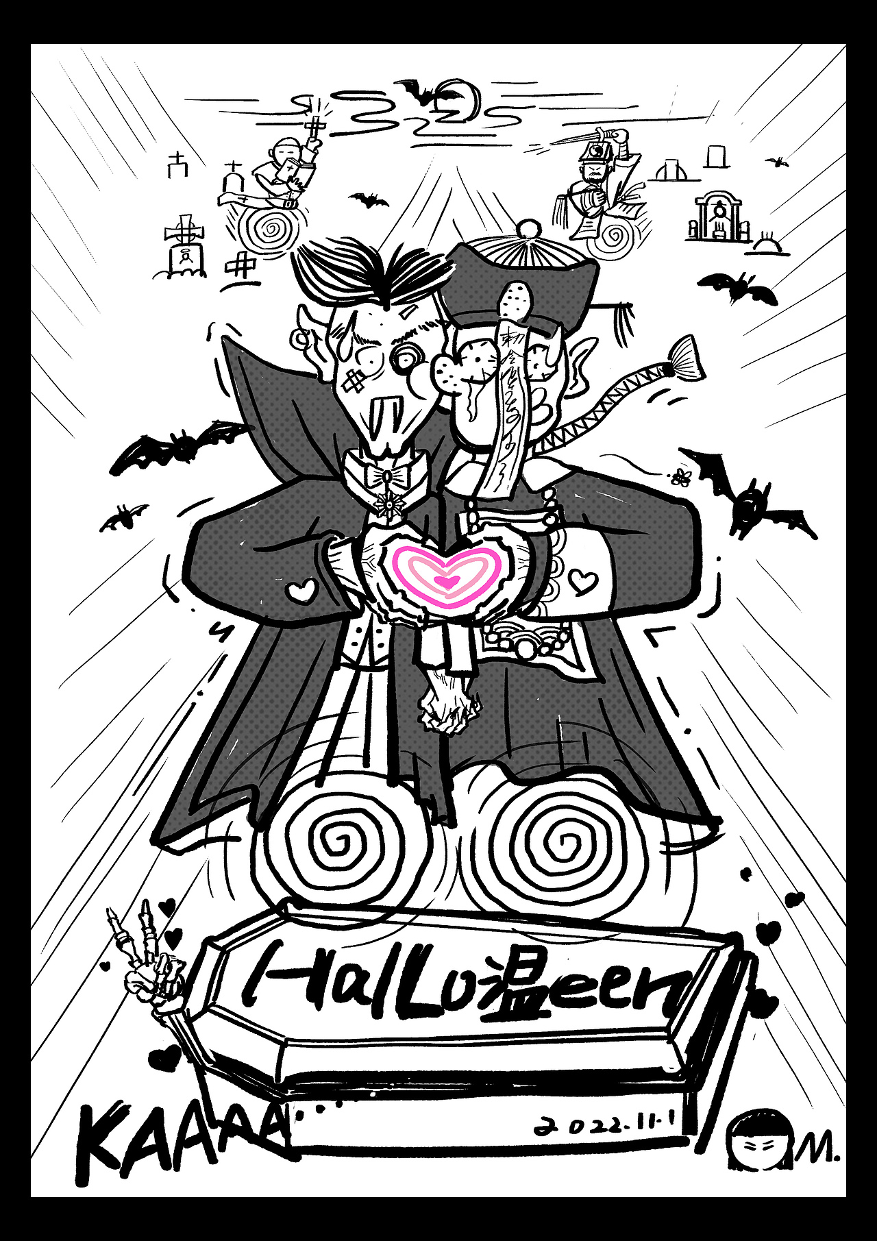 万圣节插画习作，捕捉一下脑洞切片。（图ZMzIwOTU3NTMy） - 创作习作 - 站酷设计师孟老师的大脑切片原创素材 - 站酷ZCOOL