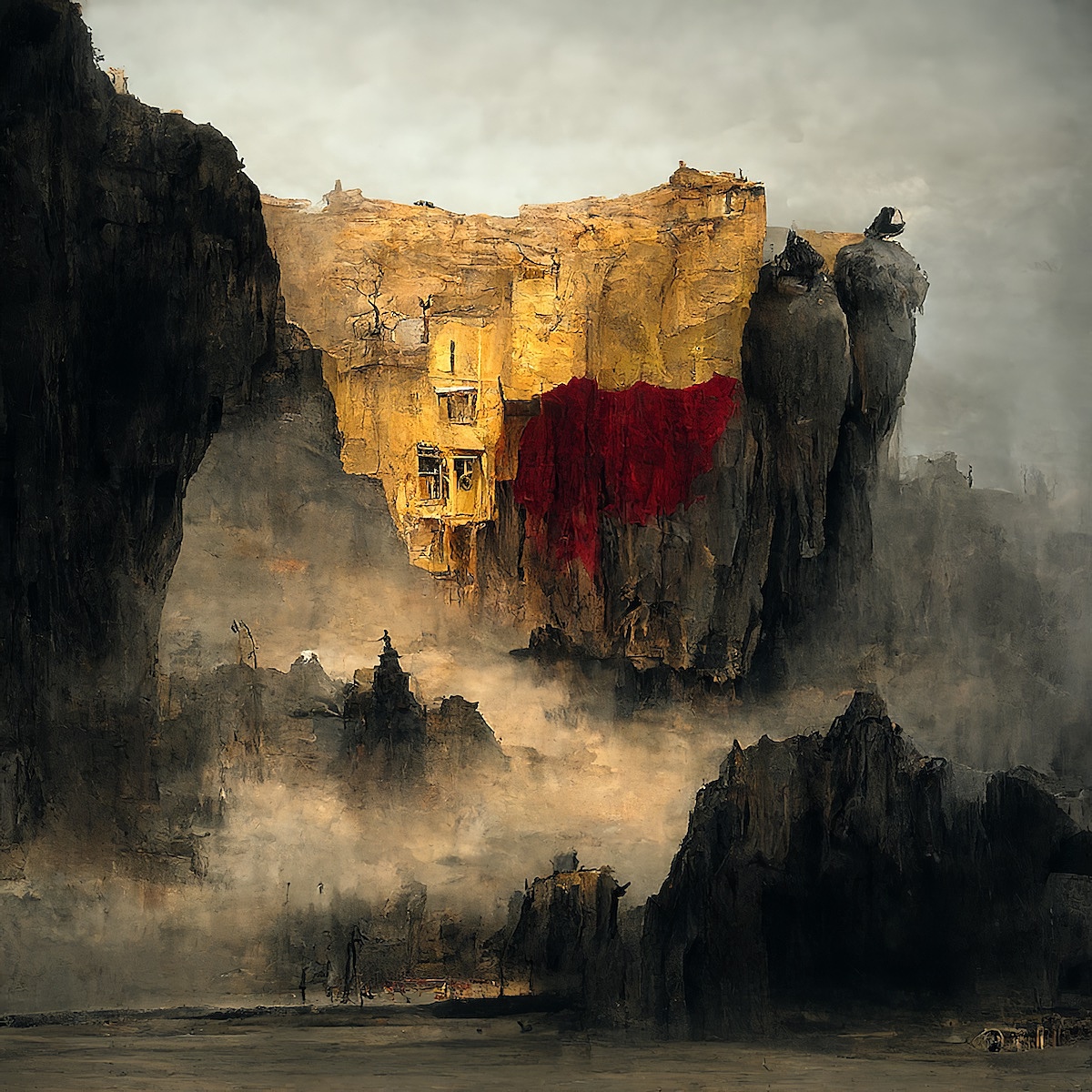 红黄蓝-野窗泊涯26# | 2022 | By Beibang
AI引擎: Disco Diffusion | 致敬Zdzisław Beksińsk<br><br><br><br><br><br><br><br>