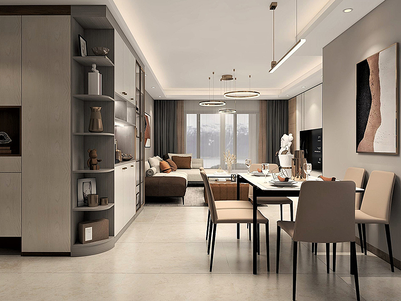 昆明装修公司木菲美家:复地云极4室2厅轻奢风格