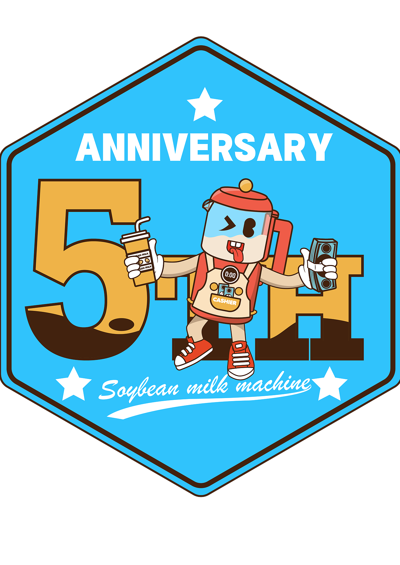 潮流插画-周年庆插画（图ZMzA3MDc1ODMy） - 商业插画 - 站酷设计师啊凡凡啊原创素材 - 站酷ZCOOL