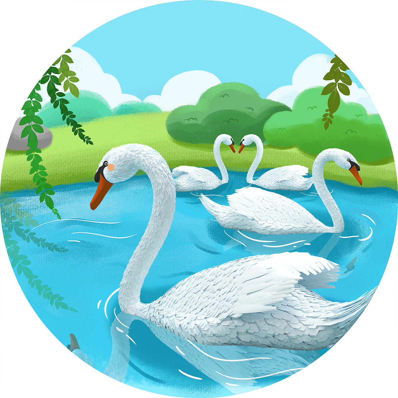 【童话不会骗人系列】丑小鸭（图ZMzQ4NTYzOTA4） - 儿童插画 - 站酷设计师猪油渣幼稚园原创素材 - 站酷ZCOOL