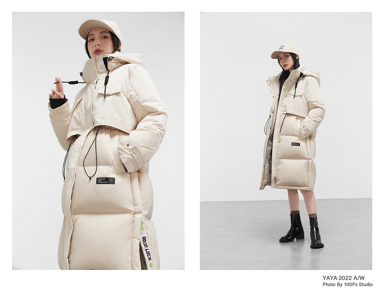羽绒服拍摄｜YAYA羽绒服2022A/W 设计师联名系列（图ZMzE5NDExODgw） - 人像摄影 - 站酷设计师WaiTinG0417原创素材 - 站酷ZCOOL