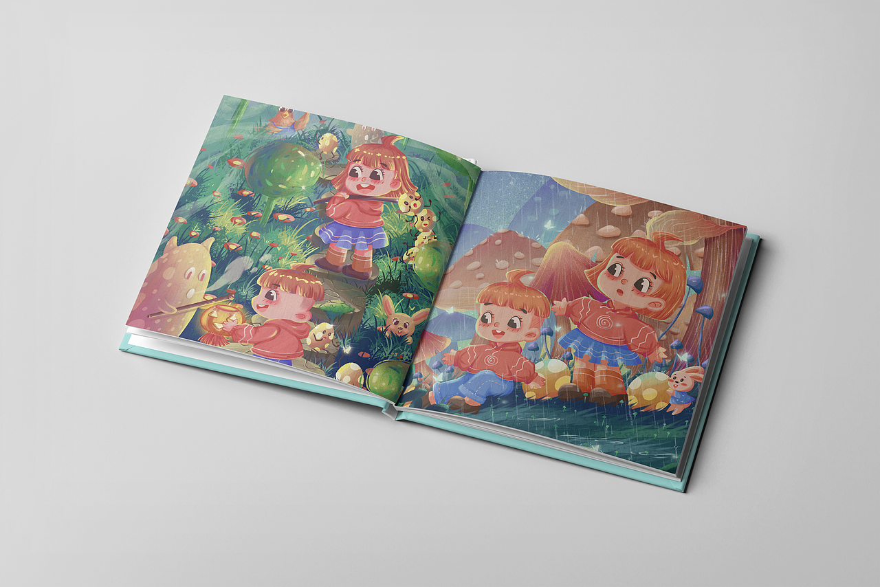 饭团日记/儿童大场景插画合集