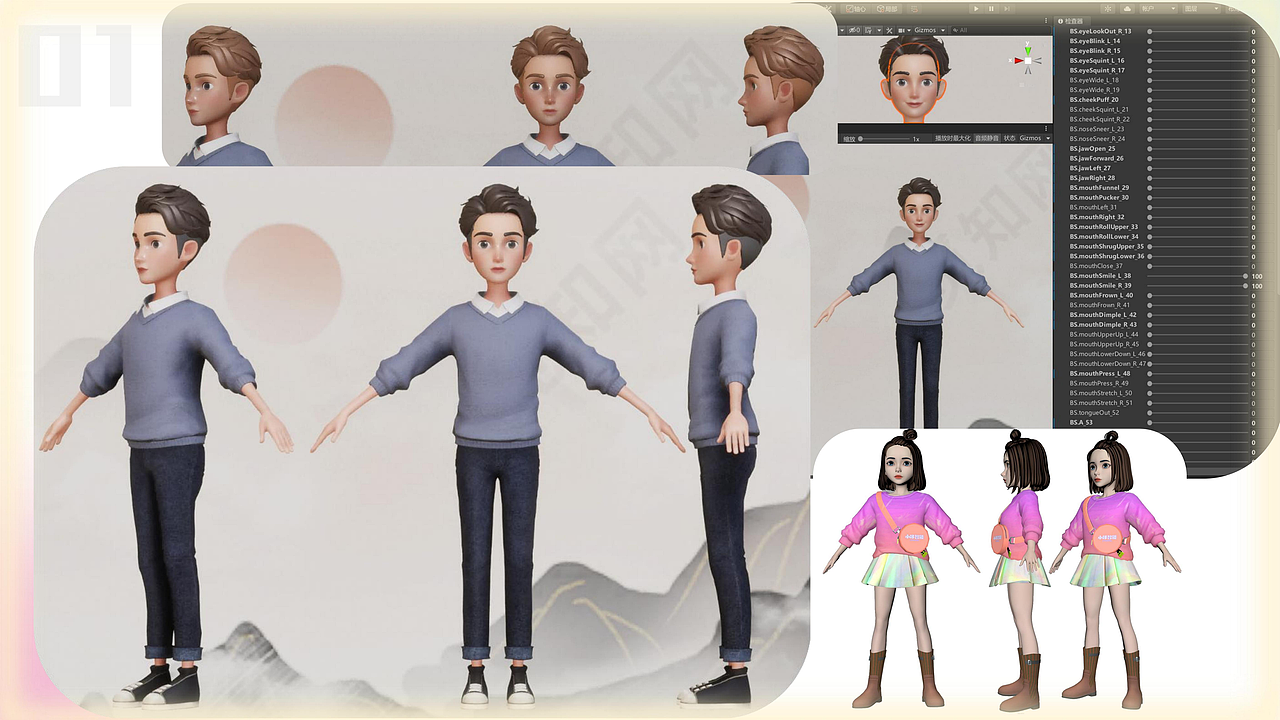 3D角色类（图ZMzYzMzYxOTI0） - 人物/生物 - 站酷设计师jijun原创素材 - 站酷ZCOOL