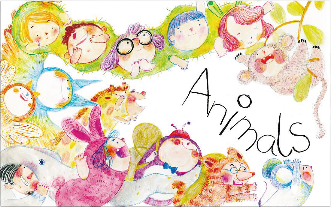 we love animals-绘本创作