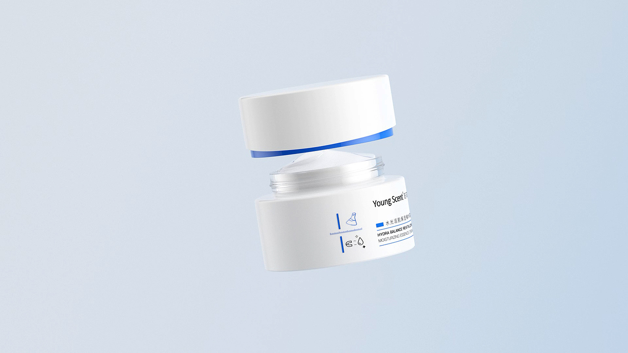 美妆 | 护肤品丨产品动画 |『 水光活肌霜 』