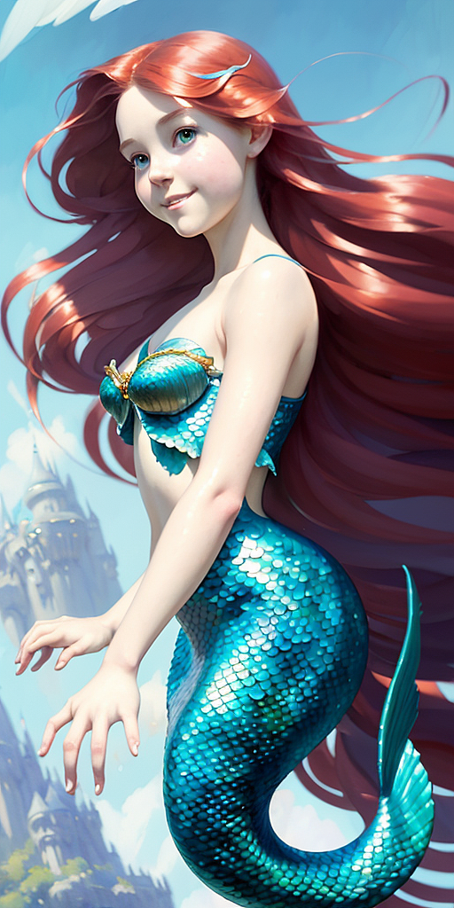 【AI绘画-1】小美人鱼(附关键词)