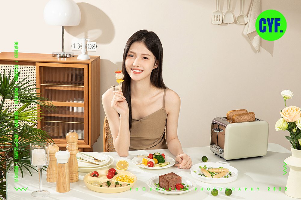 美食摄影|袋鼠先生X鹿马影像轻食人像电商氛围感厨房