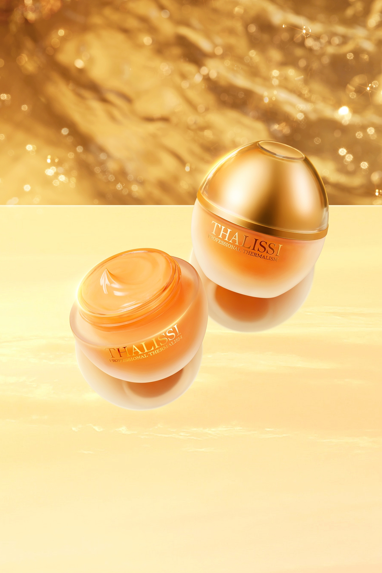 Thalissi✖️and—护肤品组合-金色系kv拍摄