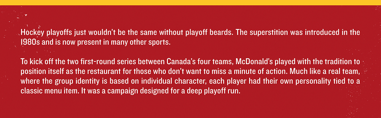 McDonald's加拿大冰球季后赛菜单设计（图ZMzUxOTc0OTU2） - 海报 - 站酷设计师大叔Pro原创素材 - 站酷ZCOOL