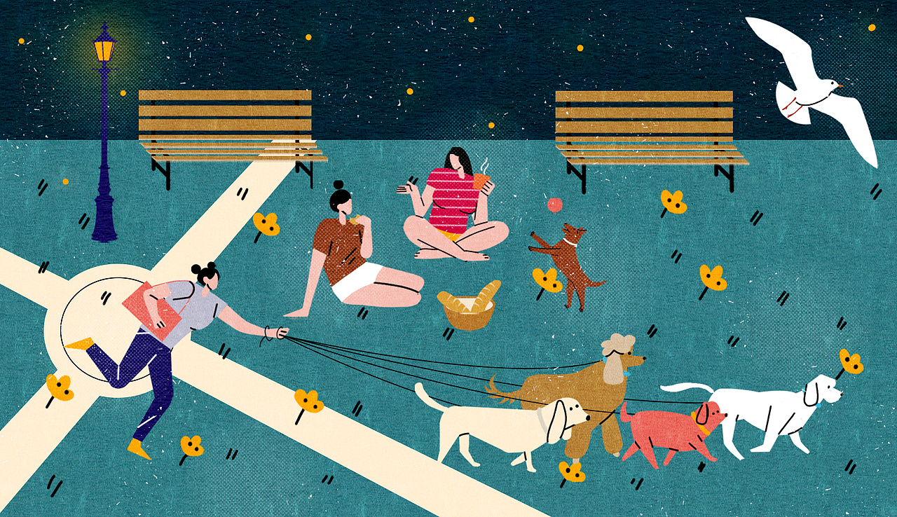 插画丨理想都市·理想生活（图ZMzEzMzU2MDY4） - 商业插画 - 站酷设计师晒太阳的鹿咂原创素材 - 站酷ZCOOL