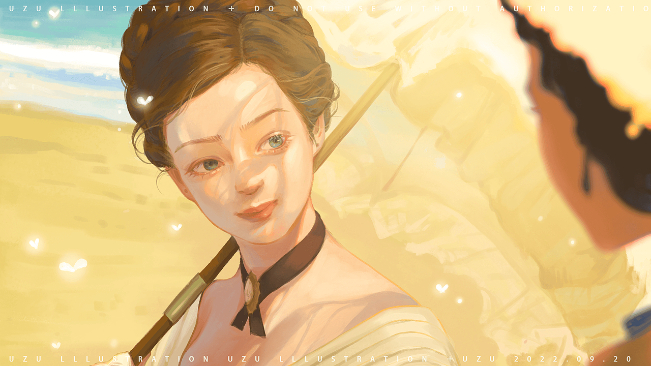 阳光 板绘过程（图ZMzE2NTA0Nzg0） - 艺术插画 - 站酷设计师uzu呆呆呆呆呆原创素材 - 站酷ZCOOL