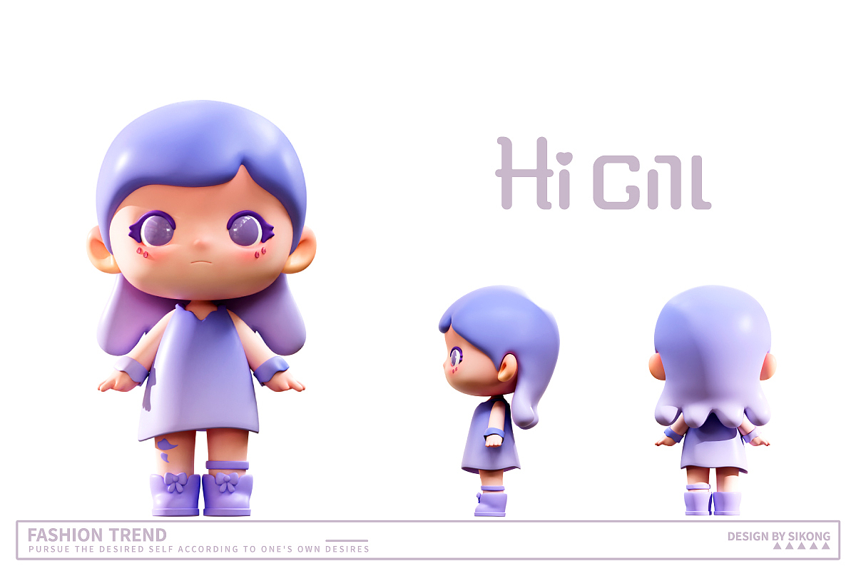 Hi·Girl（图ZMzU5ODAyNTMy） - 人物/生物 - 站酷设计师司空SK原创素材 - 站酷ZCOOL