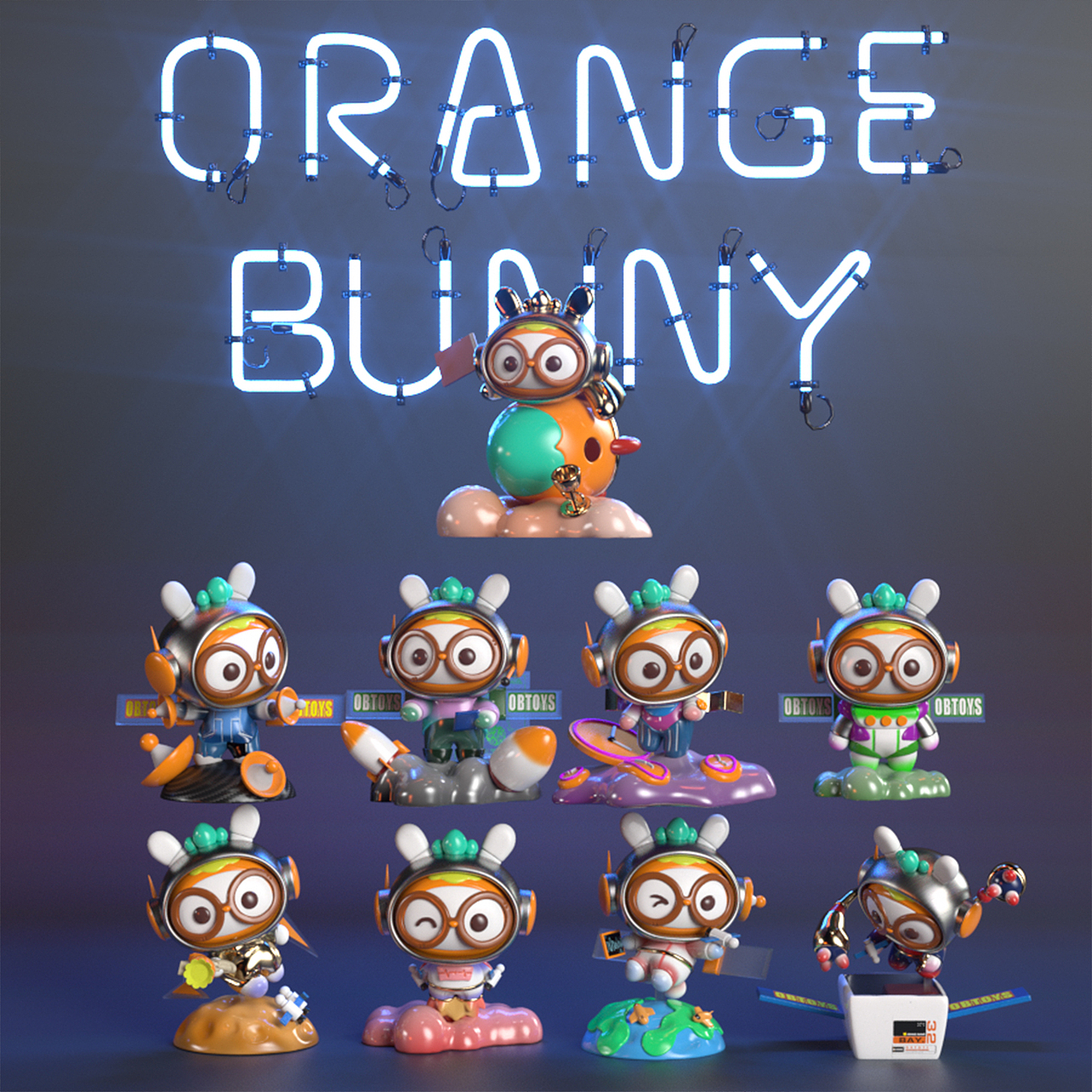 橙皮兔宇宙探索计划（图ZMzQ3ODU3MjUy） - IP形象 - 站酷设计师OBTOYS原创素材 - 站酷ZCOOL