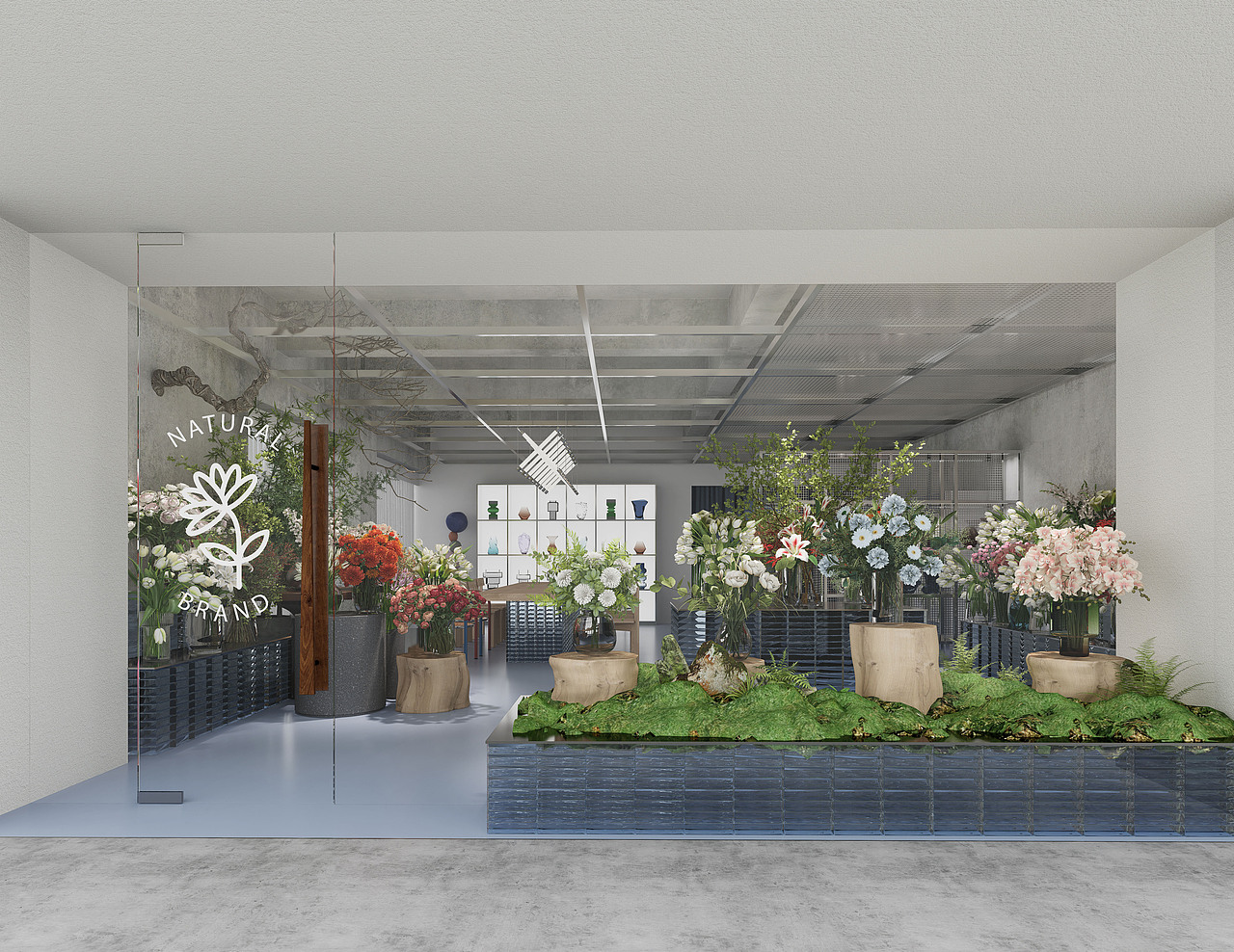 d_engliang原创 | 花艺工坊设计（图ZMzU2MjM0NDg4） - 商业空间设计 - 站酷设计师d_engliang原创素材 - 站酷ZCOOL