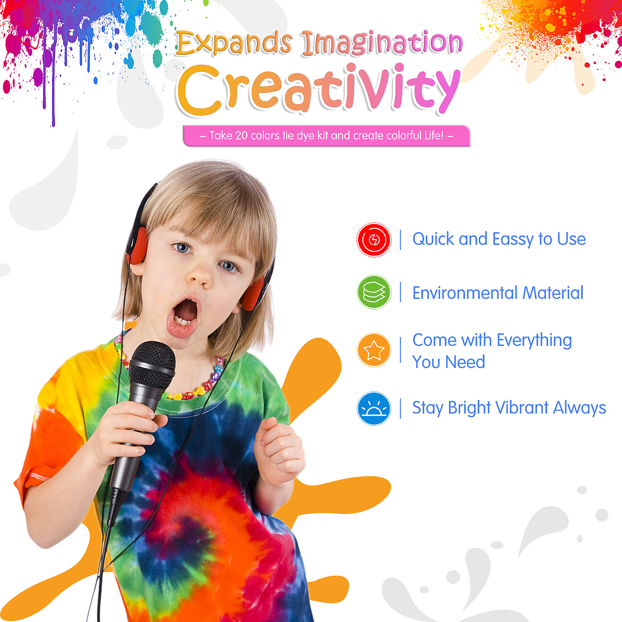 亚马逊主图 - 24色衣服染料