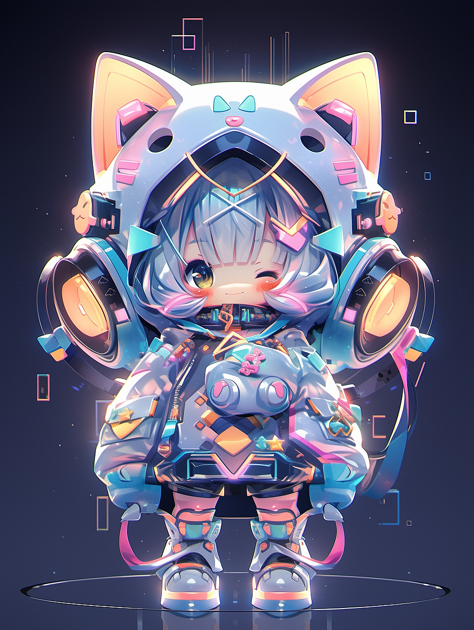 MJ-AI 3D卡通IP形象潮玩关键词分享