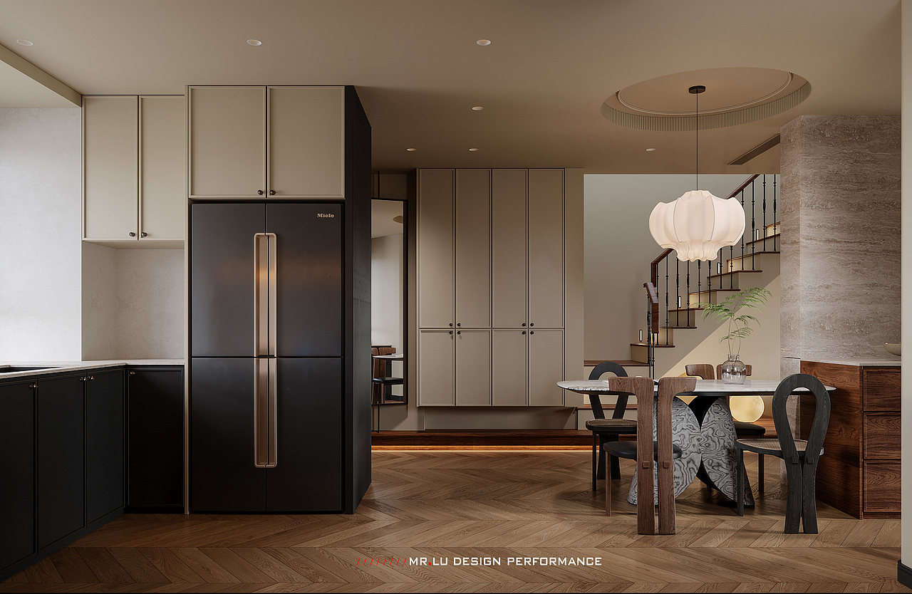 现代复古风格效果图表现（图ZMzYwMzgzNTY0） - 家装设计 - 站酷设计师呜叽唛叽原创素材 - 站酷ZCOOL