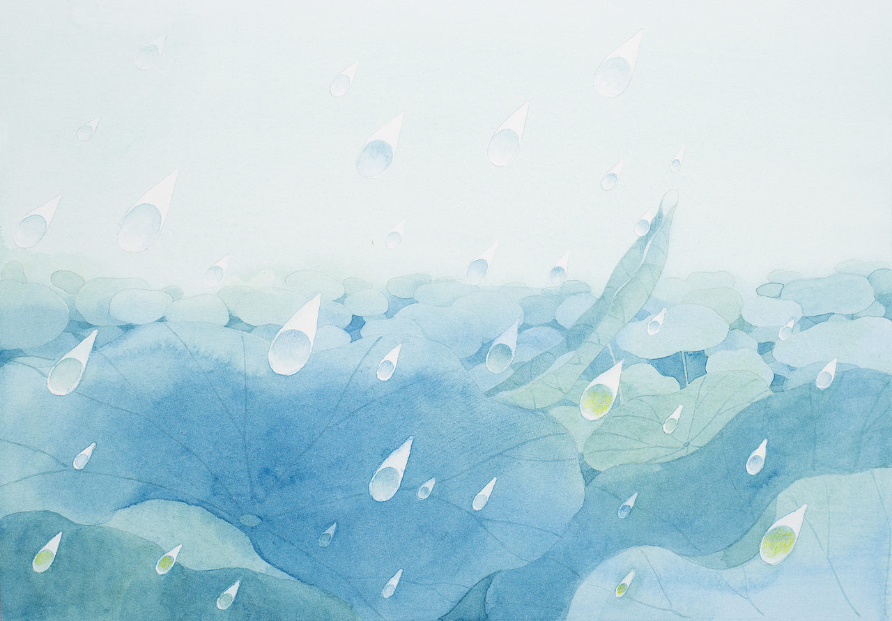 《名家写给童年的诗》系列书籍插画\两本