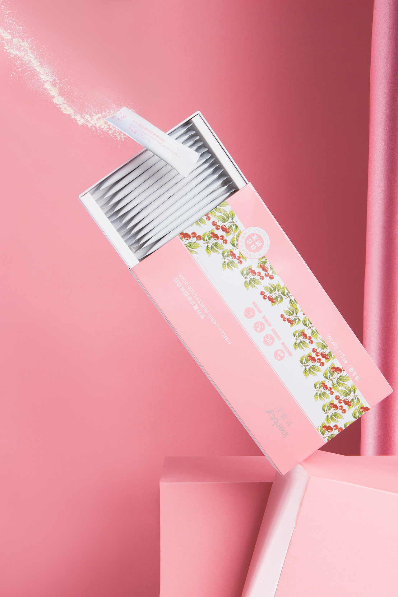 针叶樱桃固体饮料（图ZMzAzNzAxMDYw） - 产品摄影 - 站酷设计师泽野Pt原创素材 - 站酷ZCOOL